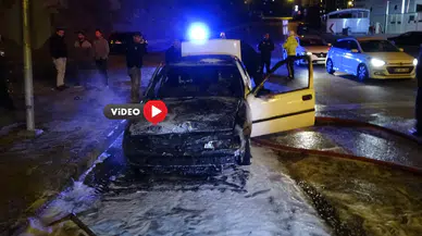 Seyir Halindeki Otomobil Aniden Küle Döndü