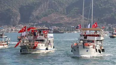 Fethiye’de Cumhuriyet Coşkusu Denizde de Yaşandı