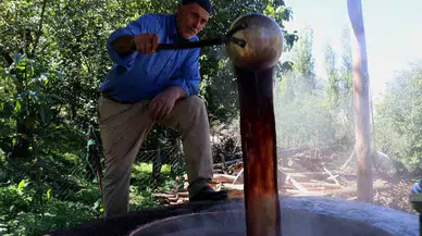 Hizan’da Asırlardır Doğal Tekniklerle Üzüm Pekmezi Üretiliyor