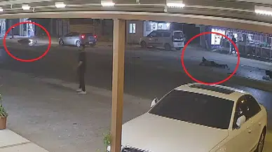 Motosikletlinin Metrelerce Uçtuğu Anlar Kamerada