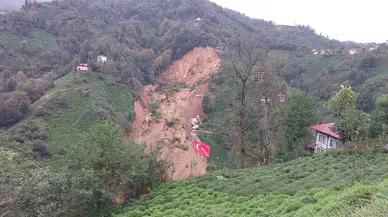 Rize’de Heyelan