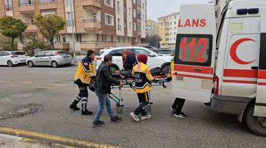 Elektrikli Motosikletten Düşen Kadın Yaralandı