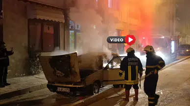 Seyir Halindeki Otomobilden Dumanlar Bir Anda Yükseldi