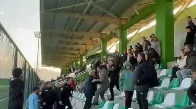 Amatör Maçta Tribün Boks Ringine Döndü