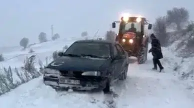 Ardahan’da Kar ve Tipide Yolda Mahsur Kaldılar