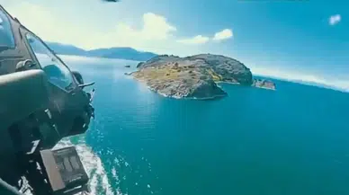 Atak Helikopterin Kamerasından Akdamar Adası