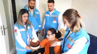 Bedensel Engelli Tuba’ya Doğum Günü Sürprizi