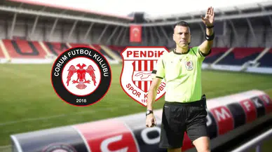 Çorum FK-Pendikspor Maçının Hakemiyle İkide İki