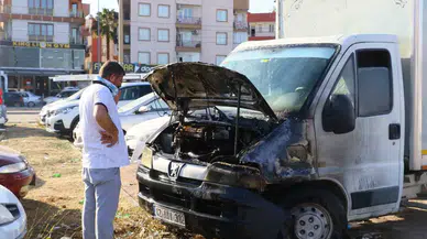 Kontağı Çevirdi, Kamyoneti Alev Alev Yandı