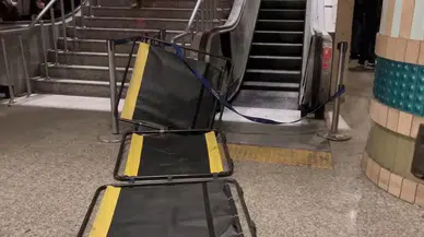 Yenikapı Metro İstasyonunda Yürüyen Merdiven Yandı, Büyük Panik Yaşandı