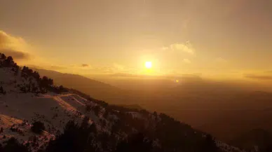 Zigana Dağı’nda Eşsiz Gün Batımı Görüntüleri