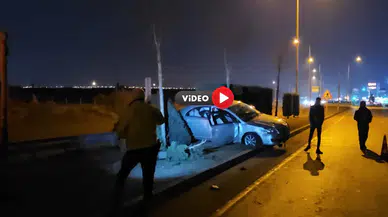 İskilip Kavşağı’nda Otomobiller Çarpıştı