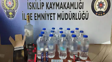 İskilip’te Kaçak Alkol Operasyonu