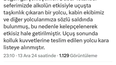 Alkollü Yolcu, Uçakta Olay Çıkardı