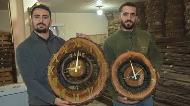 Ceviz Ağaçlarının Kesimlerini Süs Eşyasına Dönüştürüyorlar