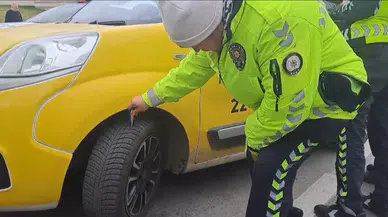 Edirne’de Polis Gruplarından Kış Lastiği Uygulaması
