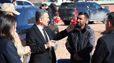 Güvenlik Korucusunun Meskeni Yandı, Vali Ekici Yardıma Koştu
