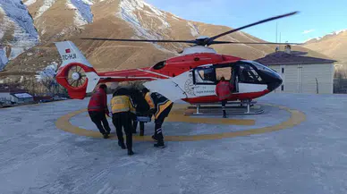 Helikopter Ambulans 60 Yaşındaki Hasta İçin Havalandı