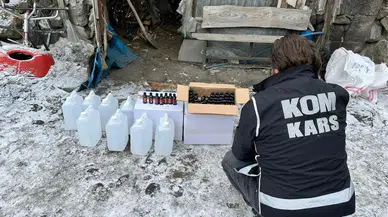 Kars’ta Kaçak İçki Operasyonu