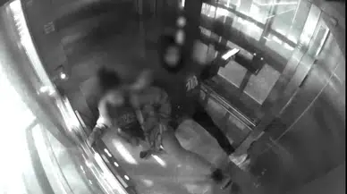 Kocaeli’de Kent Asansörlerine Ziyan Veren Şahıslar Güvenlik Kamerasına Yakalandı