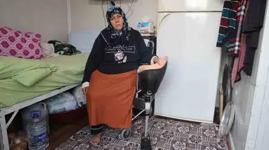 Sarsıntıda Eşini, Kızını ve Bacağını Kaybeden Bayan, Protez Bacağının Değişimi İçin Görüştüğü Firmadan Olumsuz Karşılık Aldı