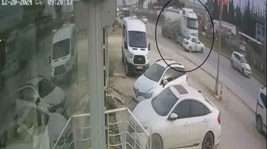 Sinema Sahnesini Aratmayan Dehşet Dolu Dakikalar Kamerada: Beton Mikseri Arabası Metrelerce Sürükledi