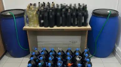 Yılbaşı Öncesi Kaçak İçkiye Darbe: Yaklaşık Bir Ton Ele Geçirildi
