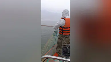 Baraj Göletinde 3800 Metrelik Ağ Bulundu