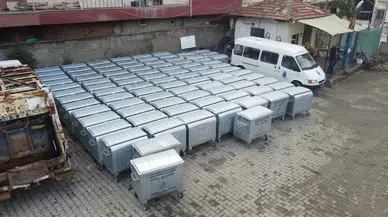 Bayat’a Çöp Konteyneri Desteği