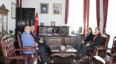 Tahtasız, Kaymakam Nayman’ı Ziyaret Etti