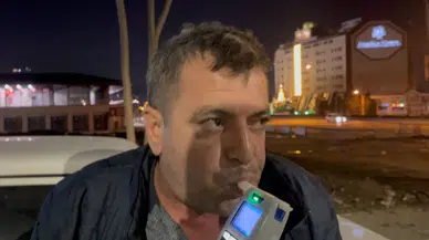 Alkol Kontrolüne Takılan Şoför: Yok Ağabey Kaçmadım, Yatacağım Ben Burada