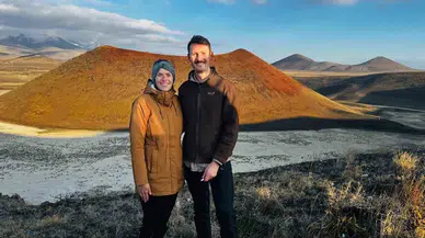 Alman Çift Meke Gölü’nde Kamp Yaptı