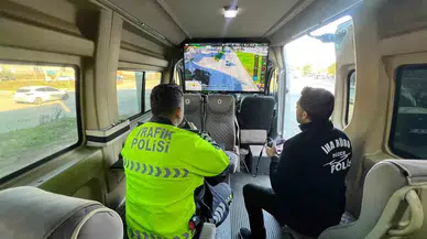 Düzce’de Yanılgılı Şoförler Drona Takıldı