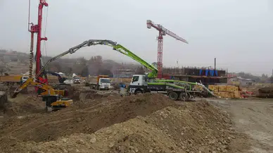 Malatya’da Sarsıntının Yıktığı Başpınar’da İnşaatlar Yükseliyor