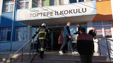 Okulda Yangın Paniği