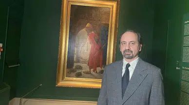Osman Hamdi Bey’in Ünlü Tablosu ‘Kaplumbağa Terbiyecisi’nin İki Versiyonu Taksim’de Sergileniyor