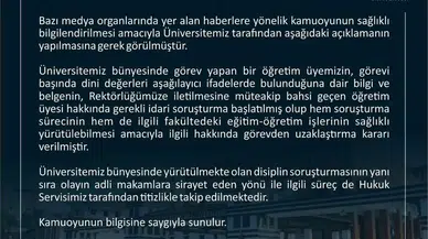 Rteü’den İslamiyet’i Aşağılayıcı Sözler Kullandığı Tez Edilen Akademisyen Vazifeden Uzaklaştırıldı