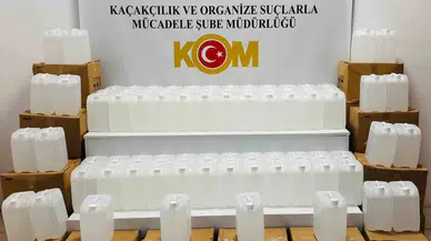 Samsun’da 1 Ton Kaçak Etil Alkol Ele Geçirildi