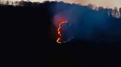Zonguldak’ta 4 Dörnüm Alanda Çıkan Yangını Söndürüldü