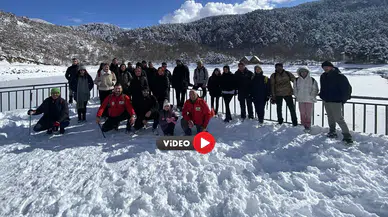 Saklı Cennet Buz Tuttu, Ziyaretçiler Keyfini Çıkardı