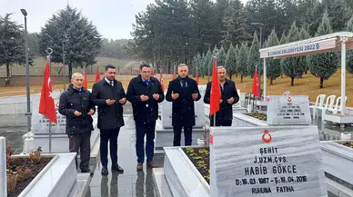 Tahtasız’dan Şehit Kabirlerine Ziyaret