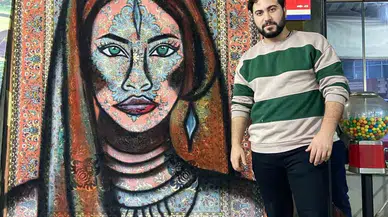 Bandırma’da Sprey Boya ile Eski Halılar Sanata Dönüşüyor