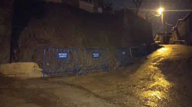 Beykoz’da İstinat Duvarı Çöktü, 2 Katlı Bina Önlem Gayeli Boşaltıldı