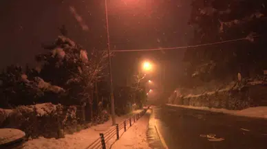 İstanbul’da Gece Saatlerinde Kar Yağışı Tesirli Oldu