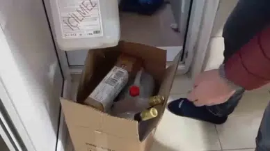 Kayseri’de Meskeninde Uydurma Alkol Üreten Kuşkulu Gözaltına Alındı