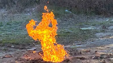 Metan Gazı 8 Gündür Yanıyor
