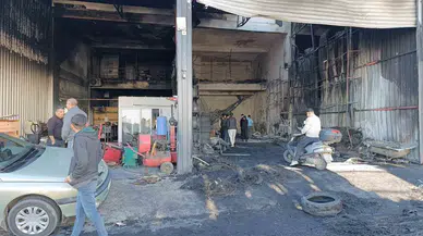 Sanayi Sitesinde Çıkan Yangının Verdiği Ziyan Hava Aydınlanınca Ortaya Çıktı