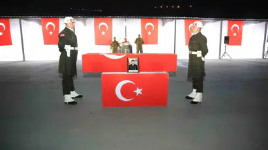 Şehit Uzman Çavuş Mustafa Bazna’nın Naaşı Memleketine Uğurlandı