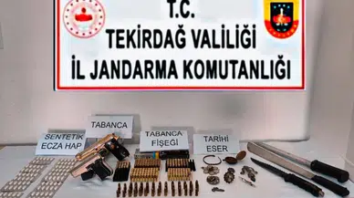 Tekirdağ’da Dev Operasyon... Uyuşturucu, Tütün, Silah ve Tarihi Eser Ele Geçirildi: 8 Gözaltı