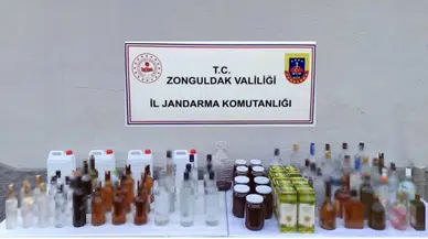 Zonguldak’ta Jandarmadan Düzmece Alkol Operasyonu
